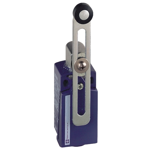 Product image for TES XCKD2145N12 Limit switch, Limit switches XC Standard, XCKD, thermoplastic plastic roller lever var.length, 1NC+1 NO, snap, 1/2NPT