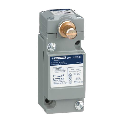 Product image for TES 9007C54DP5 Limit switch, 9007, 600 V 10amp c +options