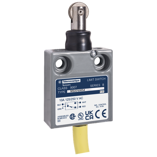 Product image for TES 9007MS02S0102 Limit switch, 9007, 240 VAC 10amp ms +options