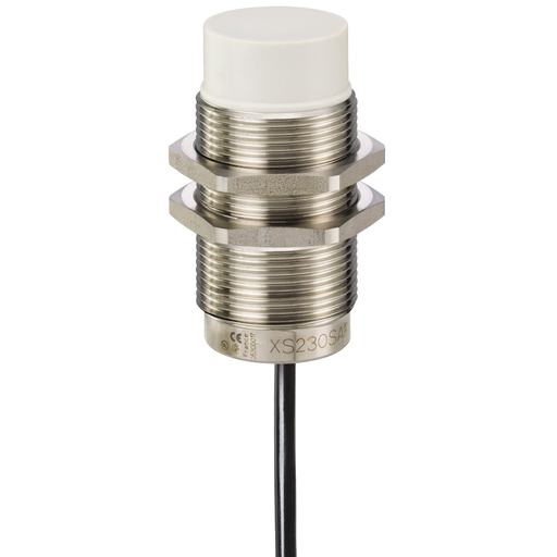 Product image for TES XS230SANAL2 Inductive proximity sensors XS, inductive sensor XS2 M30, L63mm, stainless, Sn22mm, 12...24 VDC, cable 2 m