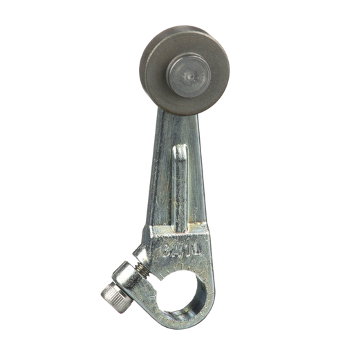 Product image for TES 9007CA11 limit switch lever arm, 9007C, 2 inch long cast zinc lever arm, 0.75 inch diameter roller, 0.25 inch wide roller