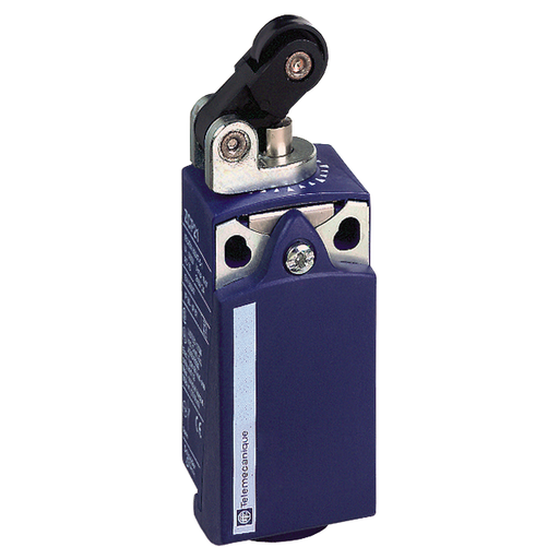 Product image for TES XCKP2121N12 Limit switch, Limit switches XC Standard, XCKP, thermoplastic plastic roller lever plung. Hor, 1NC+1 NO, snap, 1/2NPT