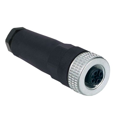 Product image for TES XZCC12FDM50B Female, M12, 5 pin, straight connector, cable gland Pg 7
