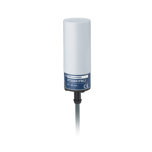 Product image for TES XT232A1FBL2 TES Capacitive proximity sensors XT, cylindrical ? 32 mm, plastic, Sn 20 mm, cable 2 m