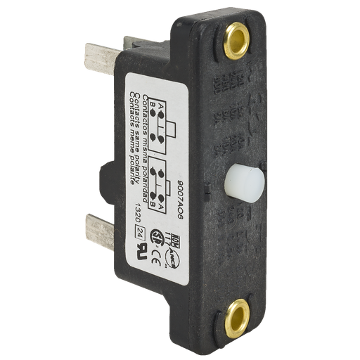 Product image for TES Sensors 9007AO6 Snap switch, 9007AO, plunger head, 15A at 120VAC, 1NO/1NC, open type