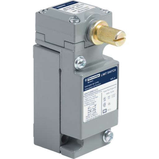 Product image for TES 9007C66B1S22 NEMA limit switch, 9007C, heavy duty, standard, spring return lever, special