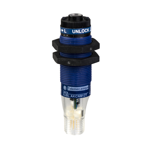 Product image for TES XUBLAKCNM12T Photoelectric sensors XU, XUB, emitter, laser, 12...24 VDC, M12