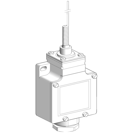 Product image for TES XCKL106H7 Limit switch, Limit switches XC Standard, XCKL, cats whisker, 1NC+1 NO, snap action, 1/2NPT