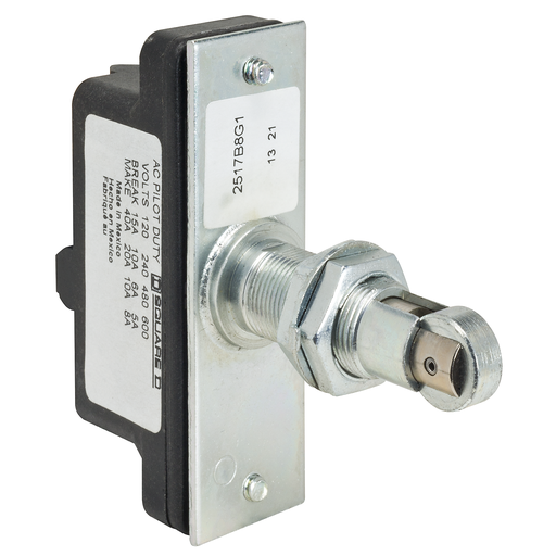 Product image for TES Sensors 9007AP323 Snap limit switch, 9007, parallel roller plunger, NO/NC, bushing mount, oiltight