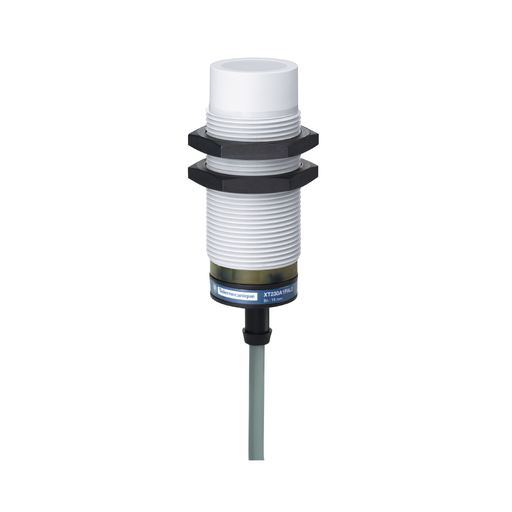Product image for TES XT230A1PAL2 TES Capacitive proximity sensors XT, cylindrical M30, plastic, Sn 15 mm, cable 2 m