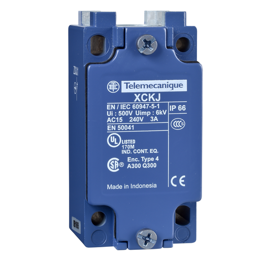 Product image for TES ZCKJ5 Limit switch body, Limit switches XC Standard, ZCKJ, fixed, with display, 1NC+1 NO, slow break, Pg13