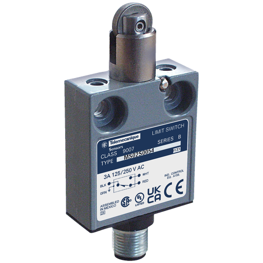 Product image for TES 9007MS02S0054 Limit switch, 9007, 240 VAC 10amp ms +options