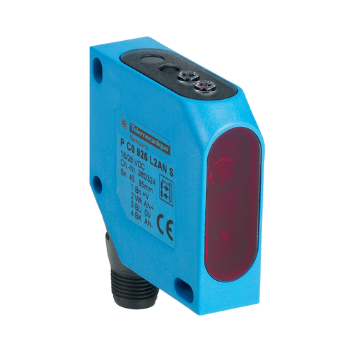 Product image for TES XUYPCO925L1ANSP Photoelectric sensors XU, XUY, diffuse, analog laser, Sn 60 mm, 12...24 VDC, M12