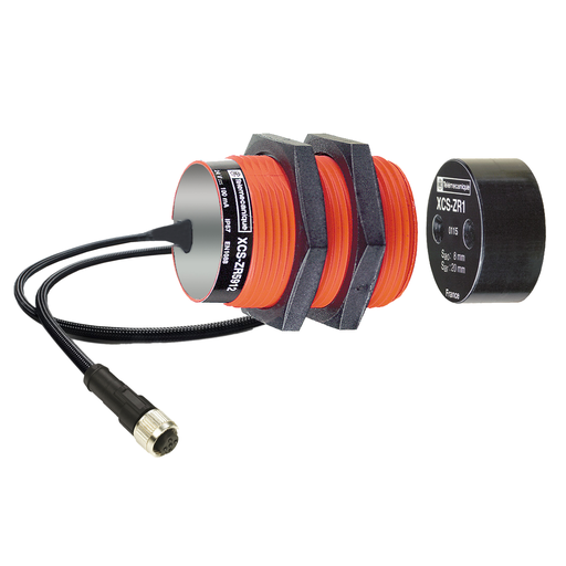 Product image for TES XCSDMR790L01M12 Coded magnetic switch, TES Safety switches XCS, XCSDMR, 2 NC, staggered, M12 0.15 m