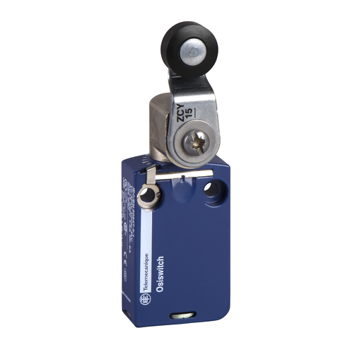 Product image for TES XCMD2115L1 Limit switch, Limit switches XC Standard, XCMD, thermoplastic roller lever, 1NC+1 NO, snap, 1 m