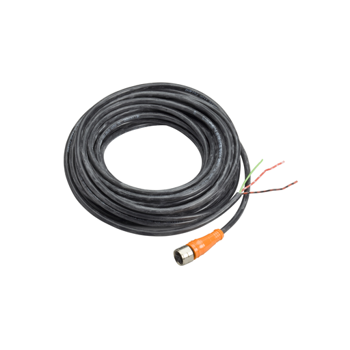 Product image for TES XZCPA1865L5 Pre wired connectors XZ, straight female, 1/2"20 UNF, 3 pins, cable PVC 5 m