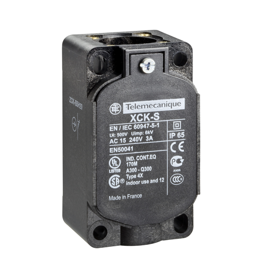Product image for TES ZCKS2 Limit switch body, Limit switches XC Standard, ZCKS, 2C/O, snap action, Pg13.5