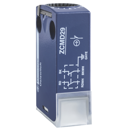 Product image for TES ZCMD41L5 Limit switch body, Limit switches XC Standard, ZCMD, 2NC+2 NO, silver, snap action, connection, 5 m