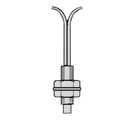 TES XUFN05321 Photoelectric sensors XU, plastic fibre optic for sensor, diffuse, general use, standard, 2 m, Sn70mm