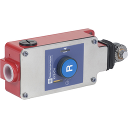 TES XY2CH13150 Latching emergency stop rope pull switch, TES rope pull switches XY2C, e XY2CH, 1NC+1 NO, Flush pushbutton