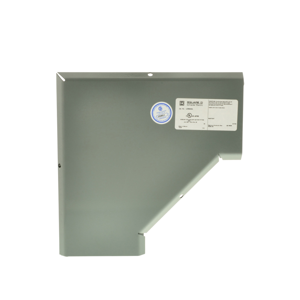 Square D LDRB490L 4 x 4 Inch NEMA 3R 16 Gauge Steel 90 Degrees LayIn