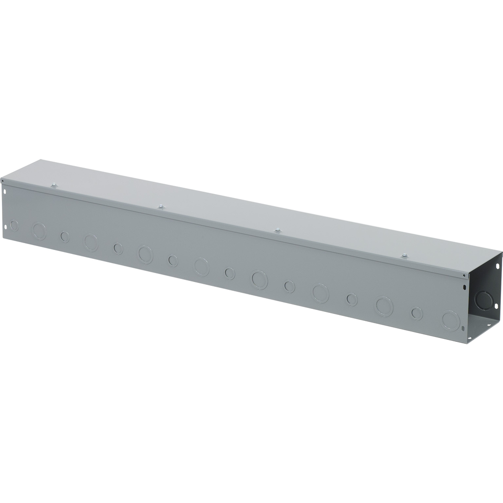 Product image for Square D LDB64KO 6 x 6 Inch x 4 Foot NEMA 1 14 Gauge Steel Hinged Cover Wireway
