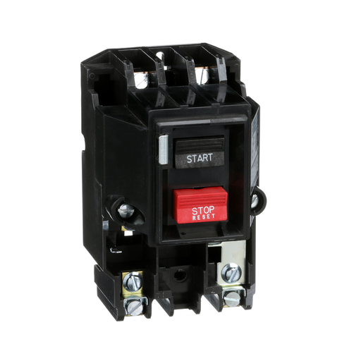 Product image for Square D 2510MBO1 230 VAC 18 Amp 2 Hp 2-Pole Open Type Non-Reversing Manual Starter