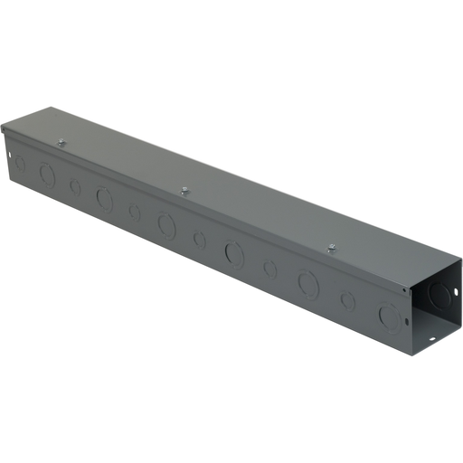 Product image for Square D LDB43KO 4 x 4 Inch x 3 Foot NEMA 1 14 Gauge Steel Hinged Cover Wireway