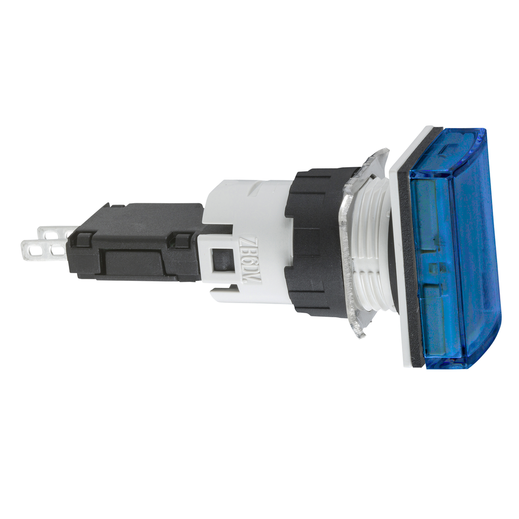 Mayer-DDS-Complete pilot light, Harmony XB6, rectangular blue Ø 16 with integral LED 12...24 V-1