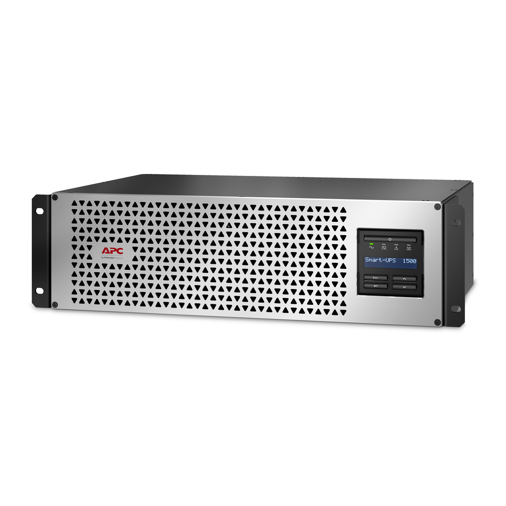 Mayer-DDS-APC Smart-UPS, Line Interactive, 1500VA, Lithium-ion, Rackmount 3U, 120V, 6x NEMA 5-15R outlets, SmartConnect Port+SmartSlot, Short Depth, AVR, LCD-1