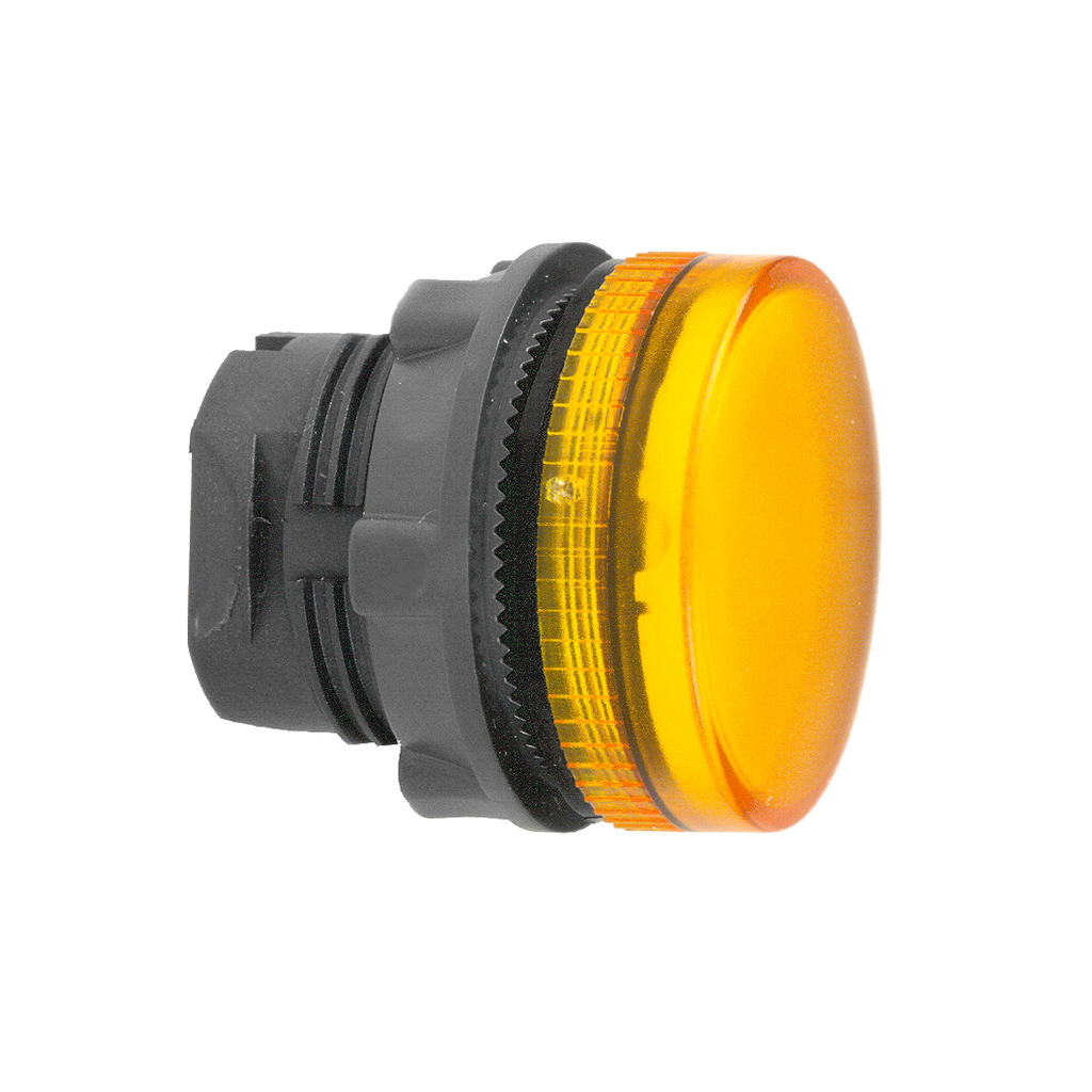 Mayer-DDS-Head for pilot light, Harmony XB5, orange Ø22 mm grooved lens ba9s bulb-1