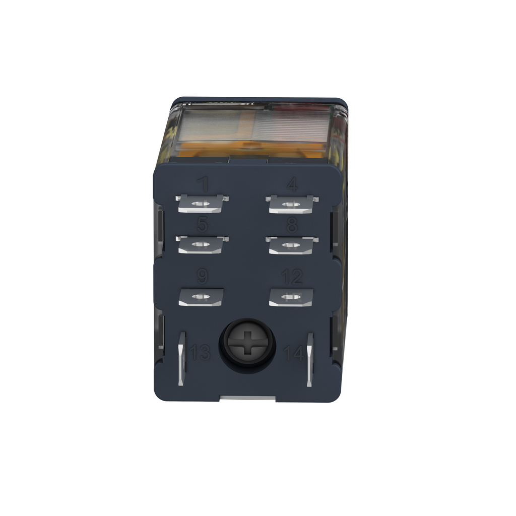 Mayer-DDS-plug-in relay, Harmony electromechanical relays, 15A, 2CO, with LED, lockable test button, 230V AC-2