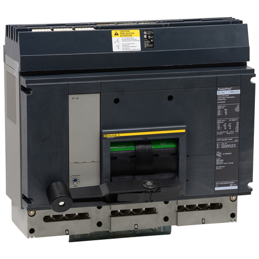 Mayer-DDS-Circuit breaker, PowerPacT R, 1000A, 3 pole, 600VAC, 25kA, I-Line, Micrologic 3.0, 100%-1