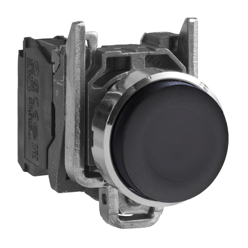 Mayer-DDS-BLACK PROJECTING PUSHBUTTON 1NO SCREW CL-1