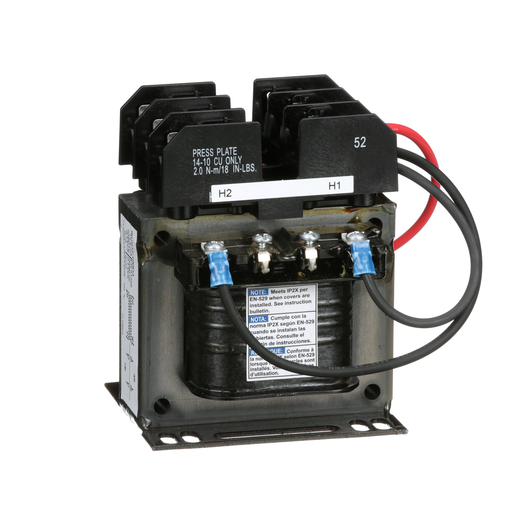 Product image for Square D 9070TF100D3 100 VA 208 VAC Primary 120 VAC Secondary 1-Phase Control Transformer