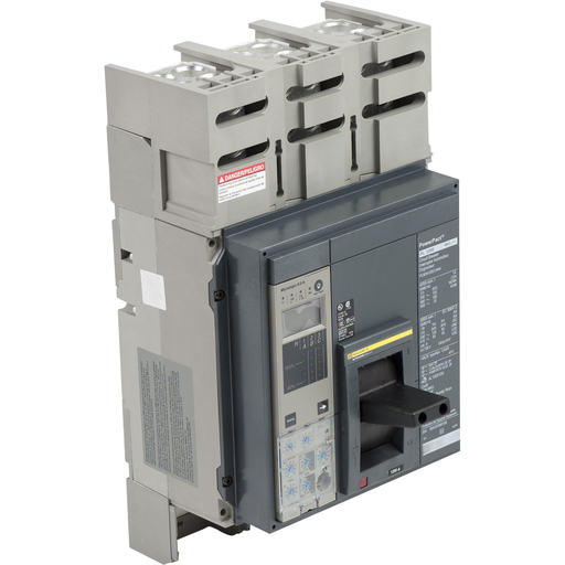 Mayer-DDS-Circuit breaker, PowerPacT P, 800A, 3 pole, 480VAC, 100kA, lugs, Micrologic 5.0, 80%-1