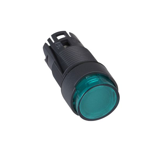 Mayer-DDS-Head for illuminated push button, Harmony XB6, green projecting pushbutton Ø 16 spring return 12...24 V-1