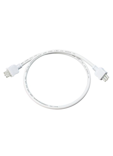 Product image for Undercab 18" Conn Cord - White