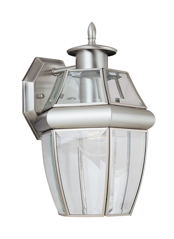 Product image for Lancaster 1 Light Wall Lantern - Antique Brushed Nickel