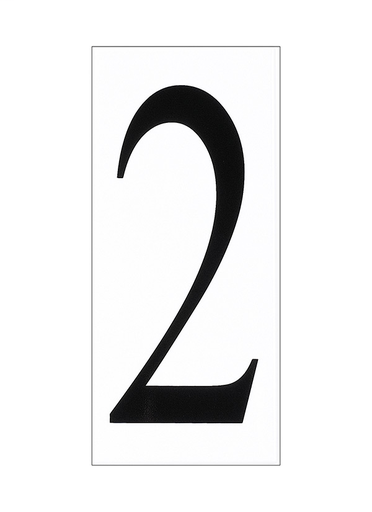 Product image for SeaGull 90612-68 Address Light Collection Traditional White Plastic Number '2' Tile
