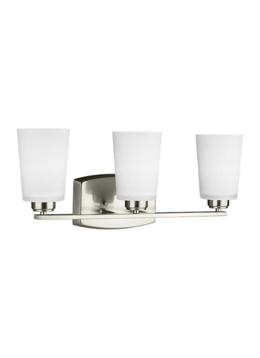 Product image for Franport 3 Light LED Vanity - Brushed Nickel