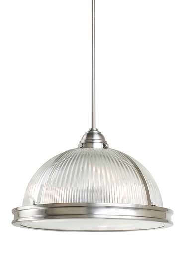 Product image for Pratt Street Prismatic 3 Light Pendant - Brushed Nickel