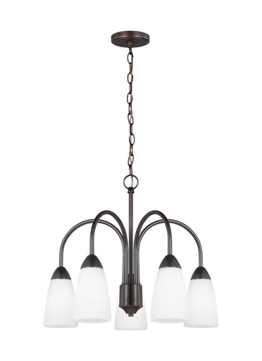 Product image for Seville 5 Light Downlight Chandelier - Burnt Sienna