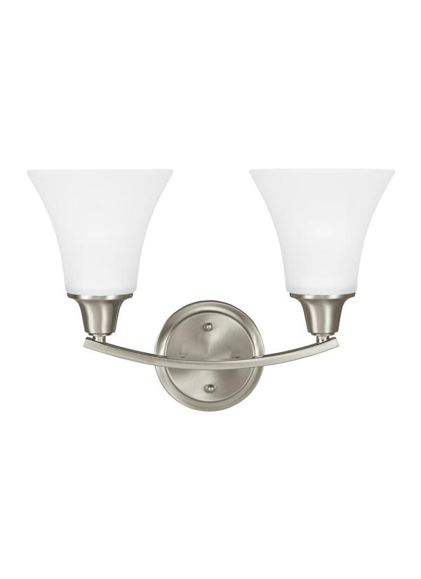 Product image for Metcalf 2 Light Vanity - Brushed Nickel