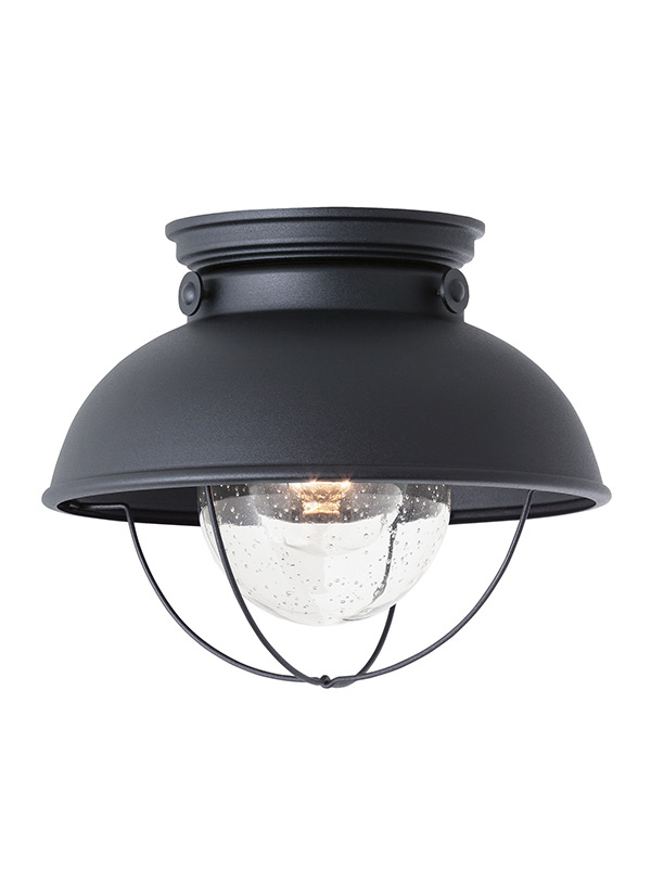 Product image for Sebring 1 Light Outdoor Flush Mount - Black