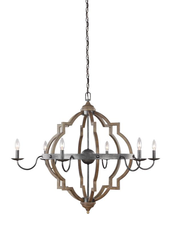 Product image for Socorro 6 Light Chandelier - Stardust
