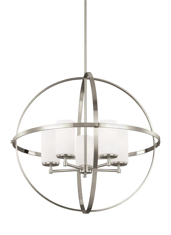Product image for Alturas 5 Light Chandelier - Brushed Nickel