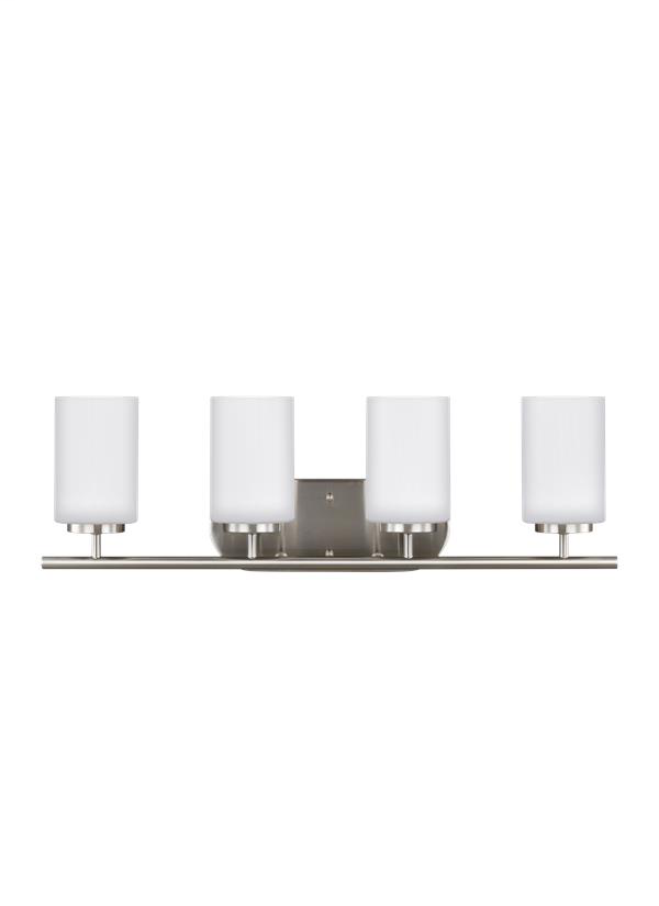Product image for Oslo 4 Light Vanity - Brushed Nickel