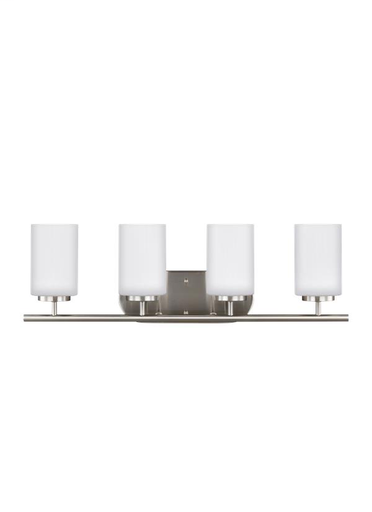 Product image for Oslo 4 Light Vanity - Brushed Nickel
