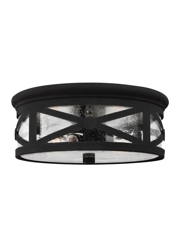 Product image for Lakeview 2 Light Outdoor Flush Mount - Black